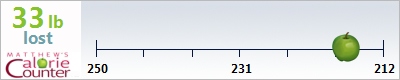 Arin's weight loss ticker