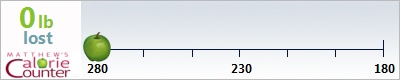 Caroline's weight loss ticker