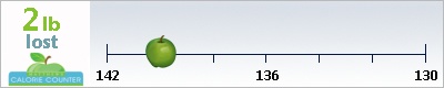 Faten's weight loss ticker