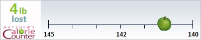 JJ's weight loss ticker