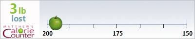 KJ's weight loss ticker