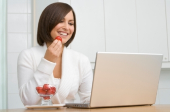 girl at computer