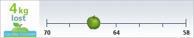 carole's weight loss ticker